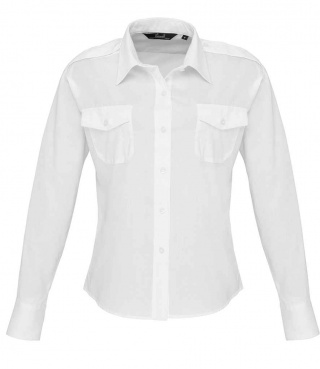 Premier PR310 Ladies Long Sleeve Pilot Shirt